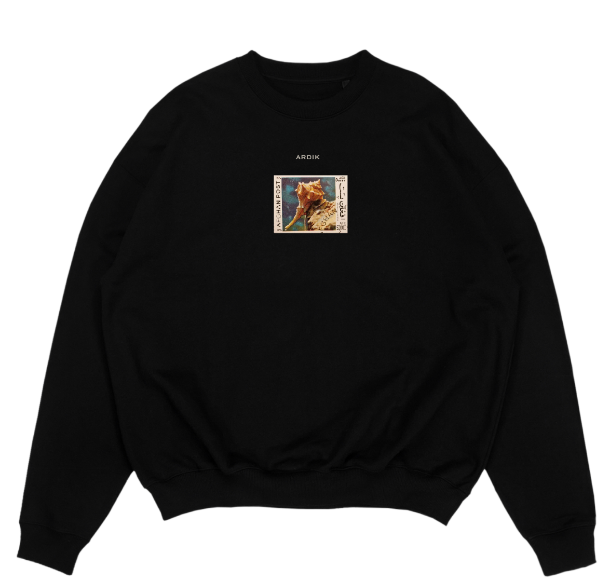 Afghanistan graphic crewneck in black